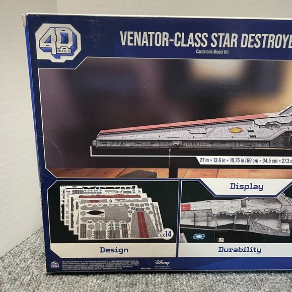 4D Build, Star Wars Deluxe Venator-Class Star Destroyer 3D Model Kit NIB - Picture 6 of 8